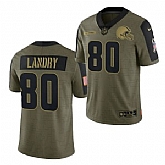 Nike Cleveland Browns 80 Jarvis Landry 2021 Olive Salute To Service Limited Jersey Dyin,baseball caps,new era cap wholesale,wholesale hats